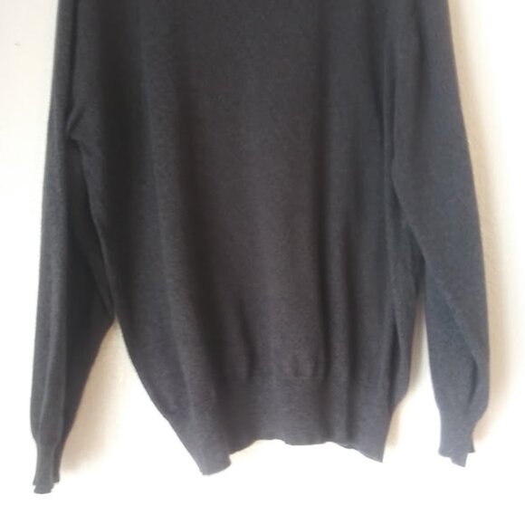 Knightsbridge men's size L dark gray sweater - Picture 6 of 15